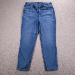TALBOTS Flawless Jeans Womens Size 6 High Waist Jegging Crop Medium Wash Denim